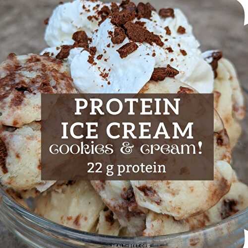3 Ingredient Cookies and Cream Protein Ice Cream