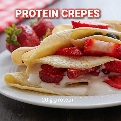 Berry Dessert Protein Crepes