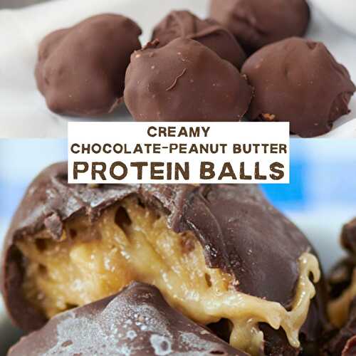 Creamy Chocolate Peanut Butter Protein Balls