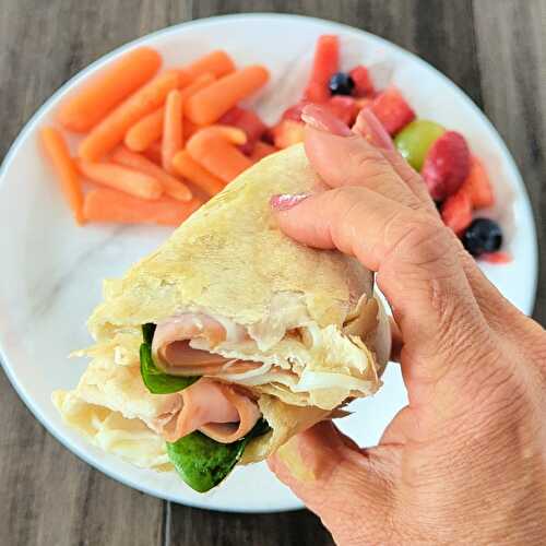 Healthy Low Calorie Cheesy Air Fryer Wrap