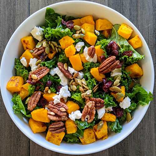 Pumpkin Pecan Green Salad