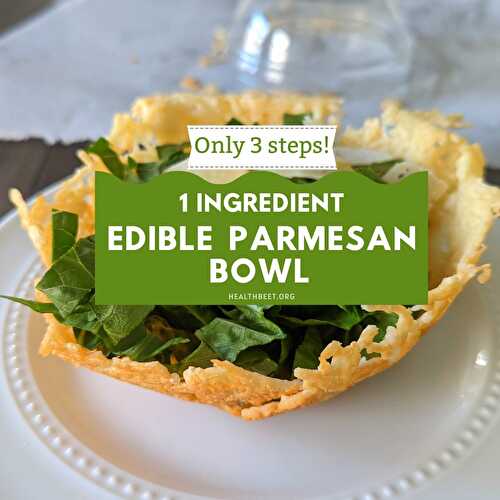Edible Cheese Bowl (1 ingredient!)