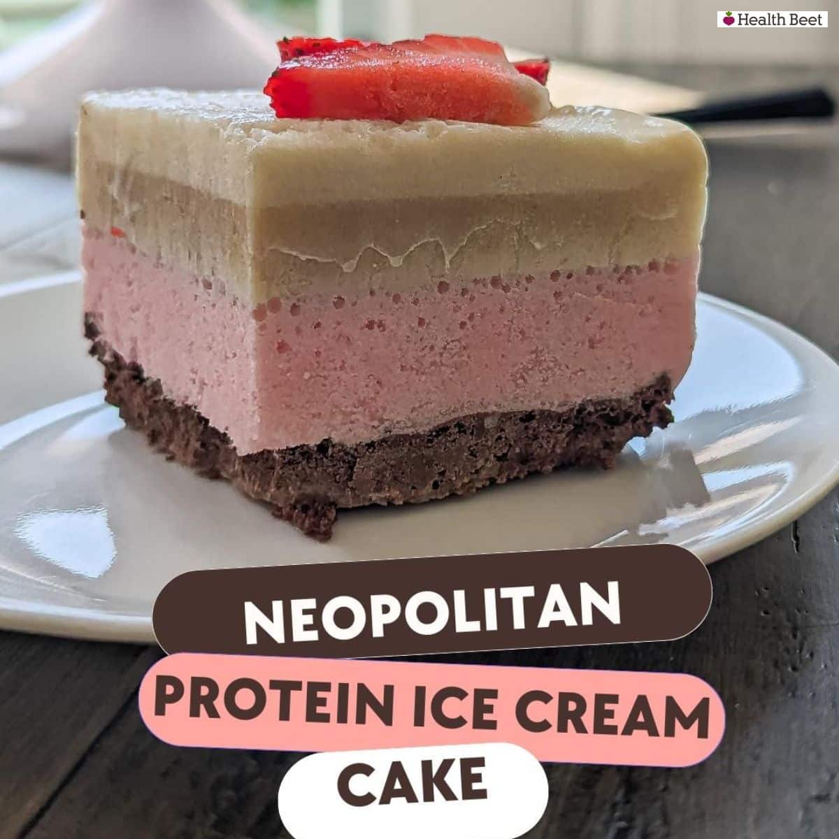 3 Layer Protein Ice Cream Cake