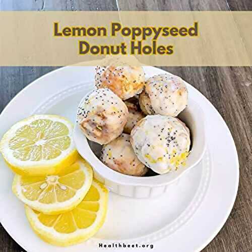 Lemon Poppyseed Donut Holes