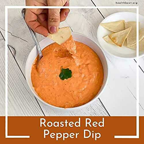 Low Carb Cheesy Roasted Red Pepper Dip
