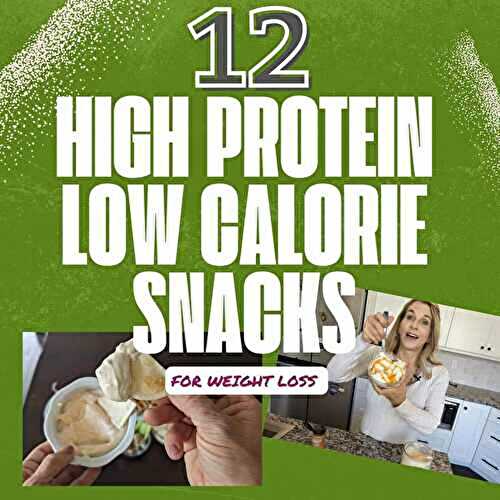 12 High Protein Low Calorie Snacks for Weight Loss that make dieting so easy