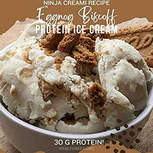 Eggnog Biscoff Protein Ice cream