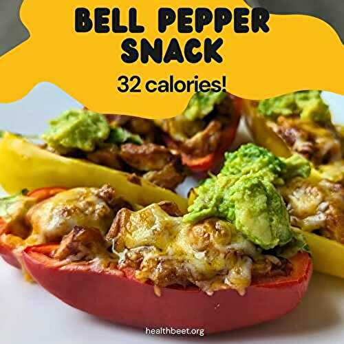 Mini Bell Pepper Snack : BBQ chicken
