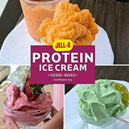Jell-O Protein Ice Cream {Orange creamsicle, Strawberry shortcake, and Key Lime}