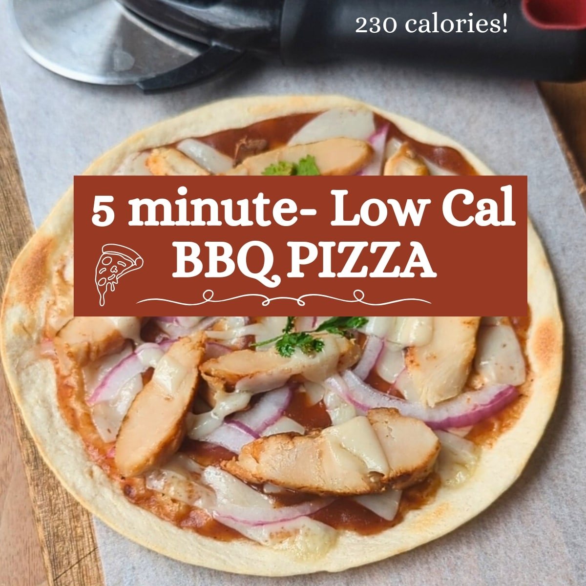 Quick and Easy BBQ Chicken Tortilla Pizza