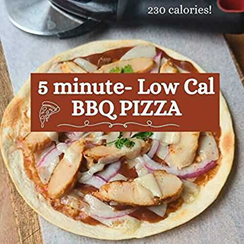 Quick and Easy BBQ Chicken Tortilla Pizza