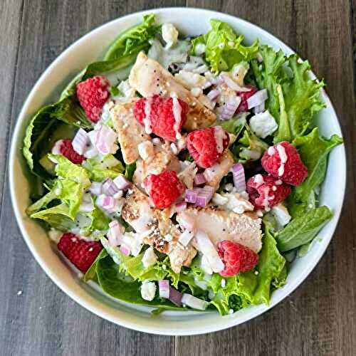 Chicken Raspberry Green Salad for Weight Loss