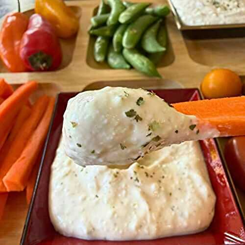 Whipped Cottage Cheese Veggie Dip
