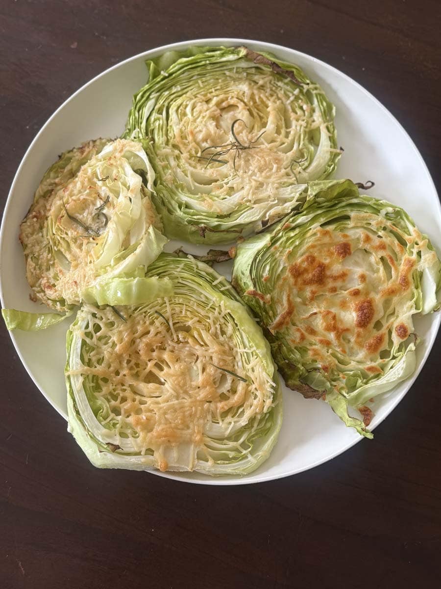 Cheesy Cabbage Steaks Recipe