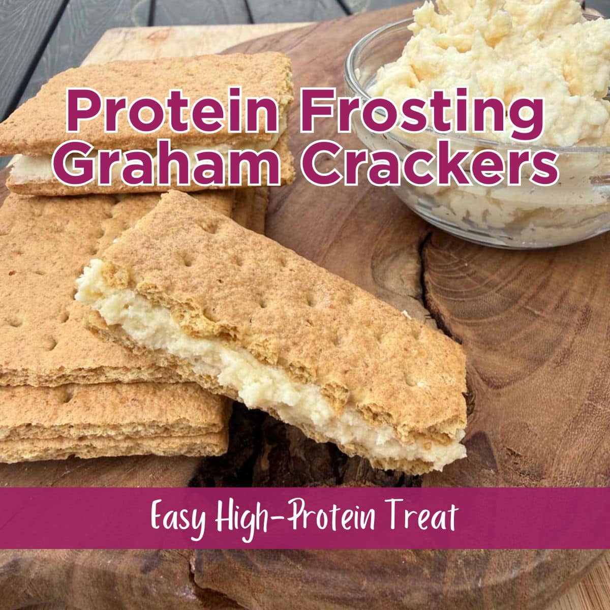 Protein Frosting Graham Crackers