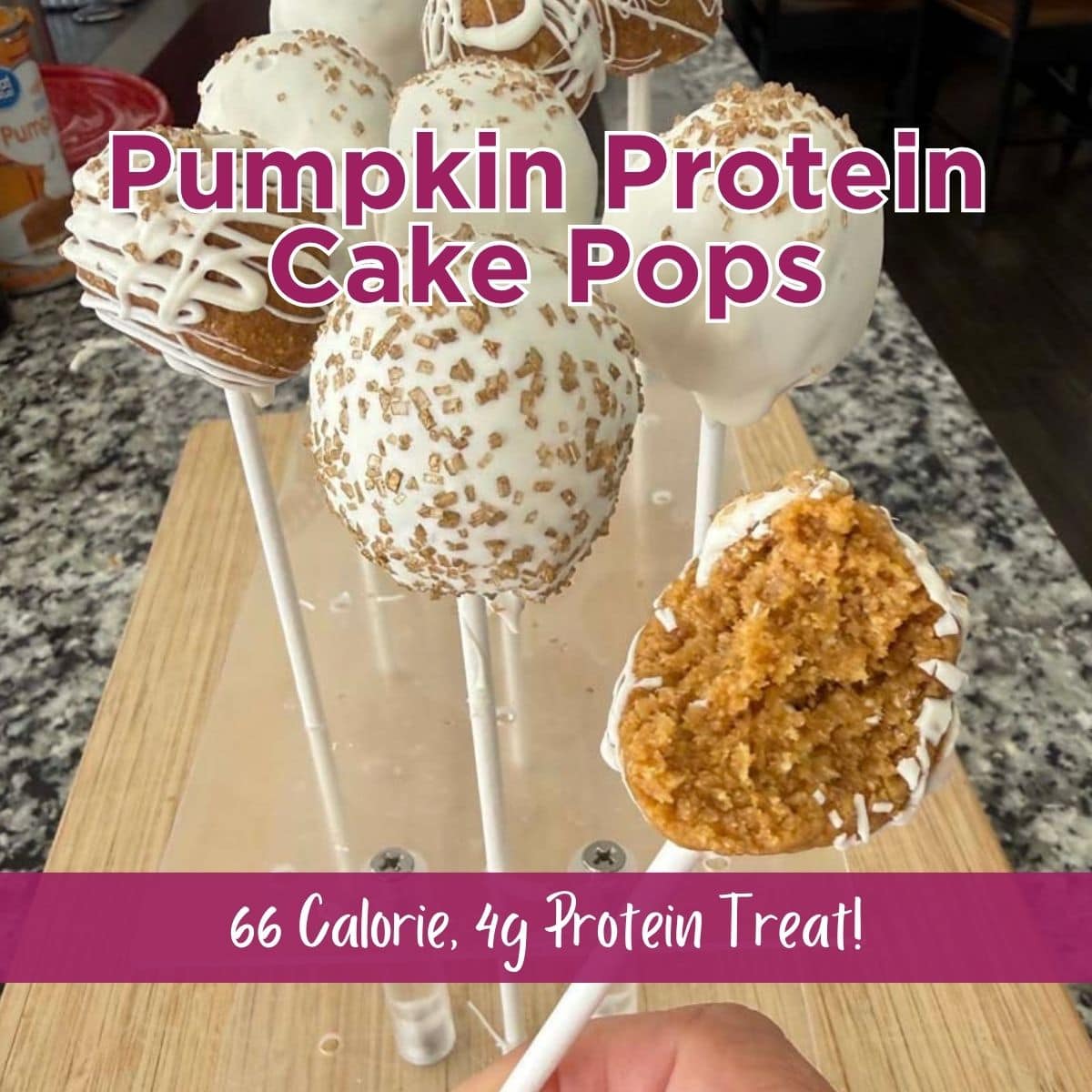 Pumpkin Protein Cake Pops