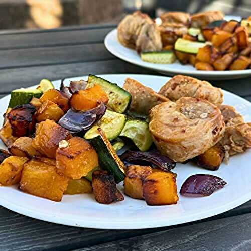 Sheet Pan BBQ Chicken and Vegetables