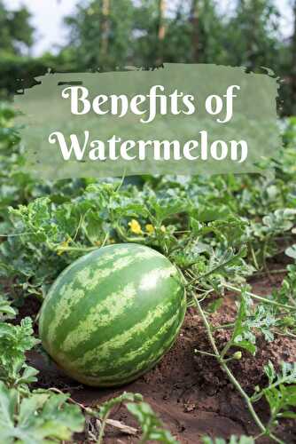 Benefits of Watermelon - Healthier Steps