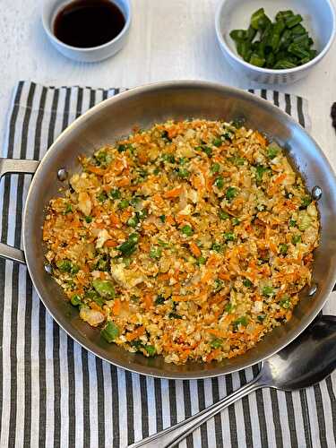 Cauliflower Fried Rice - Healthier Steps