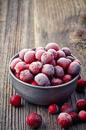 Frozen Cranberries - Healthier Steps