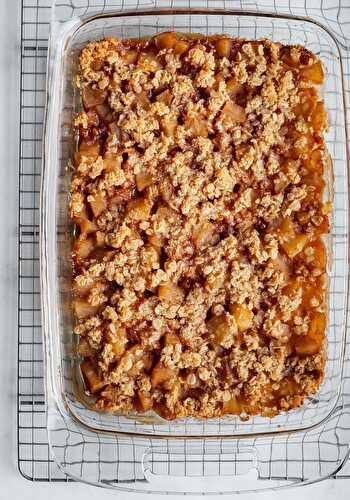 Gluten-Free Vegan Apple Crisp - Healthier Steps