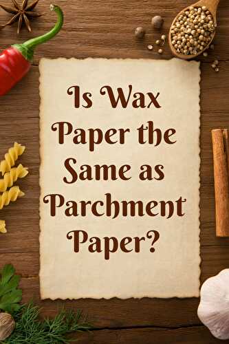 Is Wax Paper the Same as Parchment Paper? - Healthier Steps