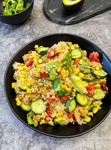 Simple Quinoa Salad Recipe - Healthier Steps