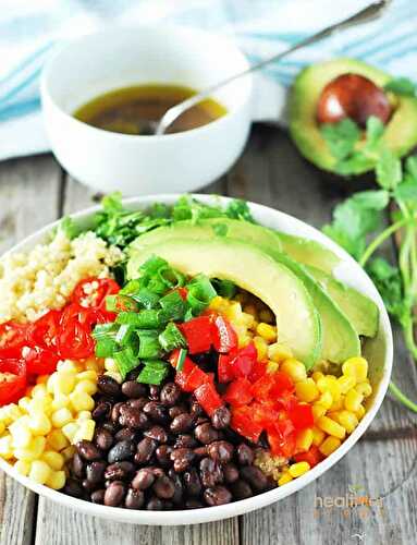 Southwest Quinoa Salad (Gluten Free) - Healthier Steps