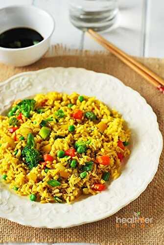 Tofu Fried Rice - Healthier Steps