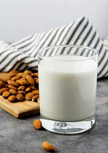 Vanilla Almond Milk - Healthier Steps