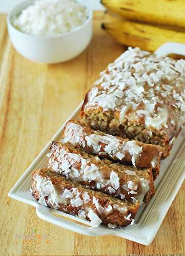 Vegan Banana Bread With Coconut Frosting - Healthier Steps