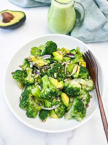 Vegan Broccoli Salad - Healthier Steps