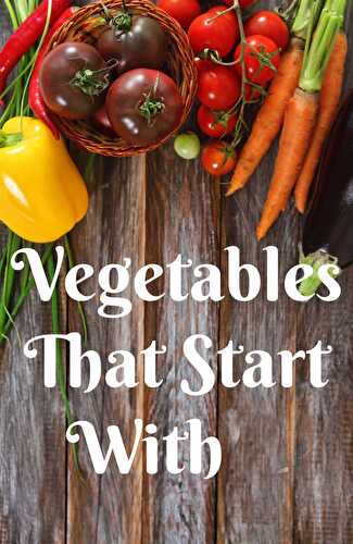 Vegetables that Start with C - Healthier Steps