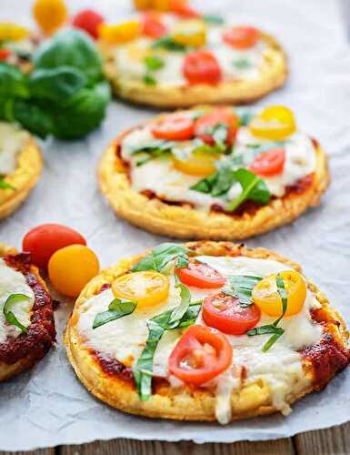 Waffle Pizzas (Gluten-Free, Vegan) - Healthier Steps