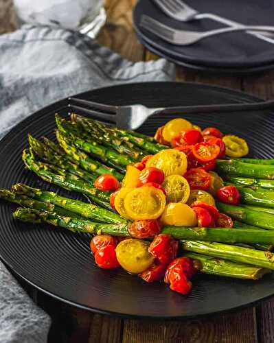 Oven Roasted Asparagus and Tomatoes