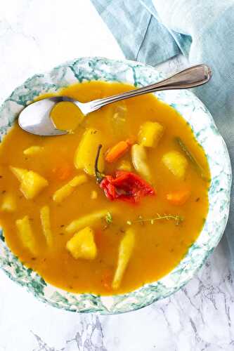 Vegan Pumpkin Soup, Jamaican Style