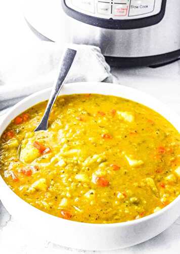 Instant Pot Vegan Split Pea Soup Recipe