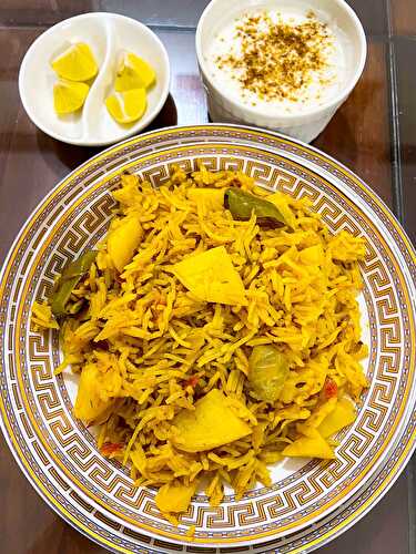 Turmeric Potato Rice (Tahiri Recipe)