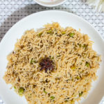 Peas Pulao with Kachumar Raita