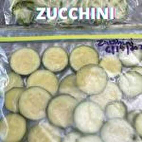 How To Freeze Zucchini