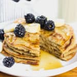 Banana Oatmeal Pancakes (Vegan)