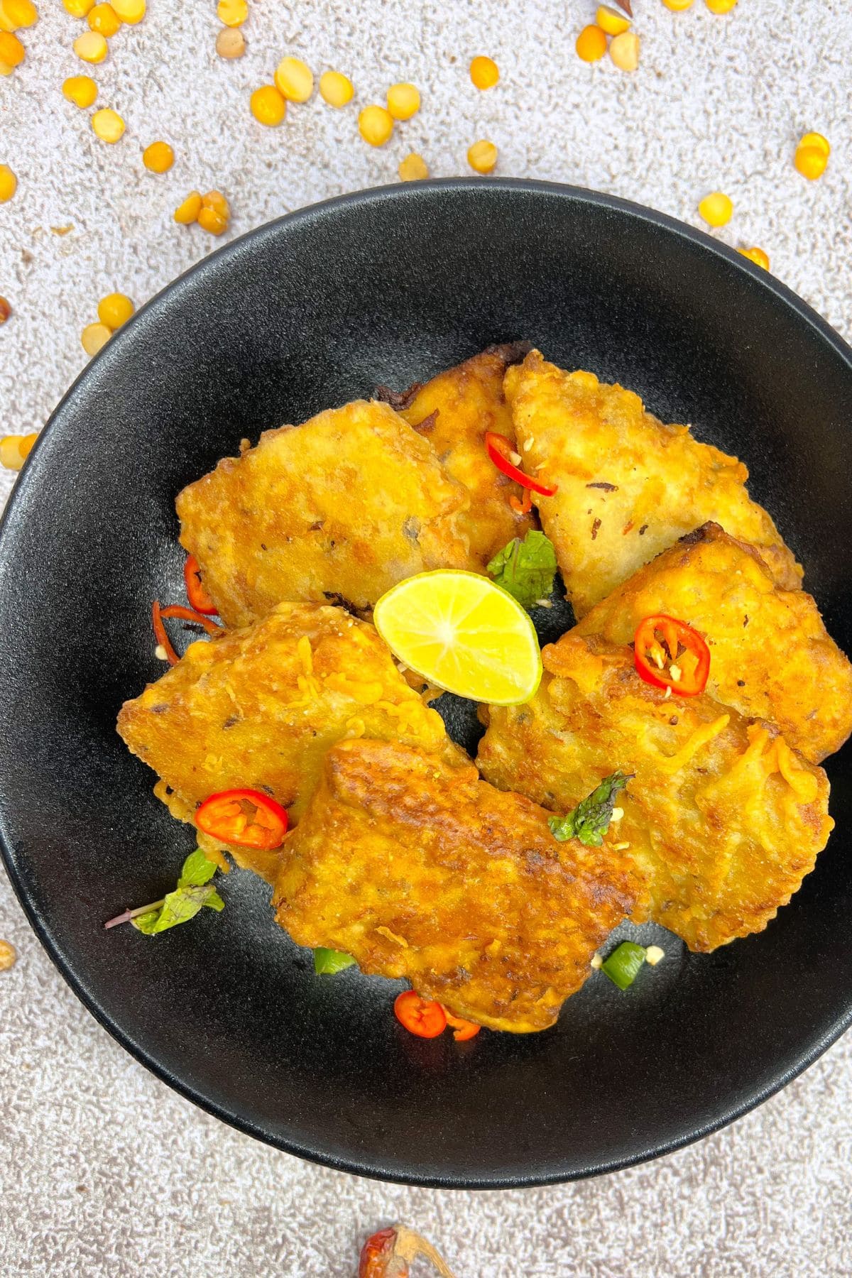 Crispy Gram Lentil Nuggets