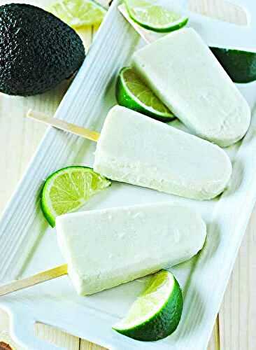 Avocado Lime Popsicles