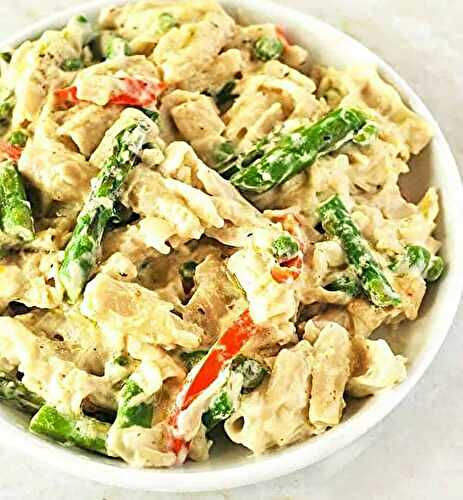 Creamy Vegan Alfredo With Vegetables