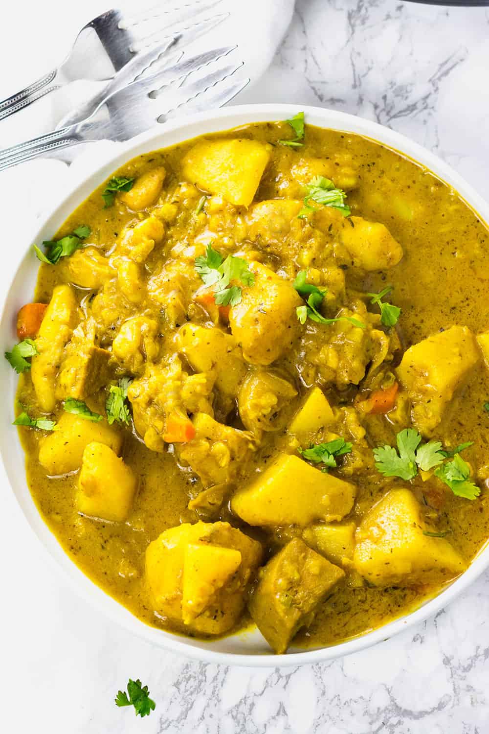 Instant Pot Vegan Jackfruit with Potato Curry