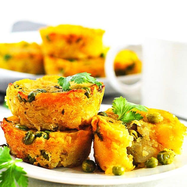 Potato and Peas Samosa Muffins