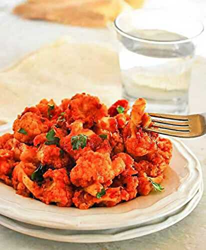 Roasted Cauliflower in Spicy Marinara Sauce