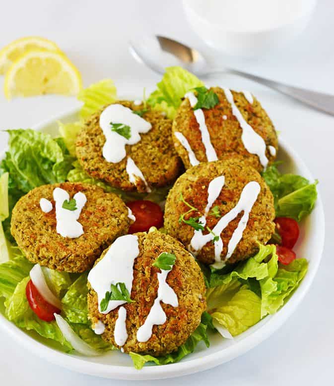 Vegan Gluten Free Baked Falafel