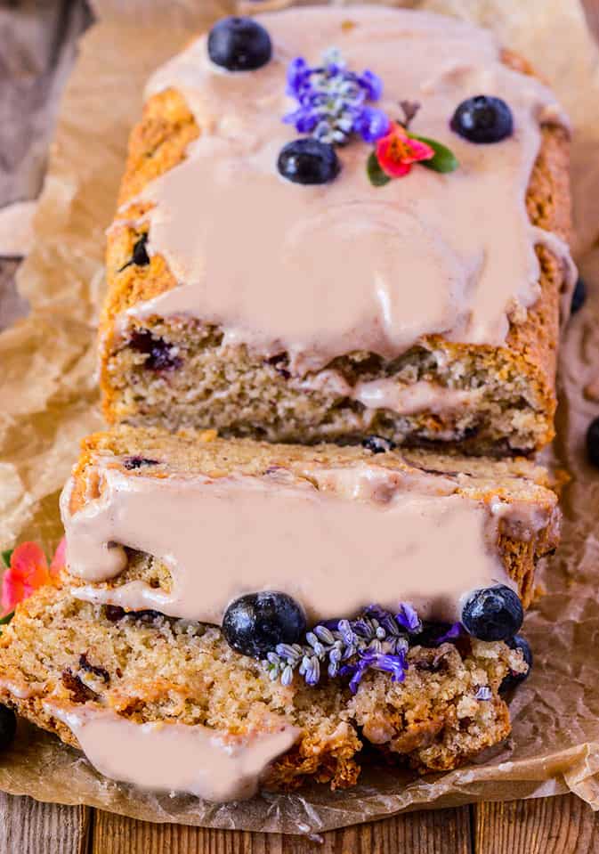 Vegan Gluten-Free Blueberry Lemon Bread