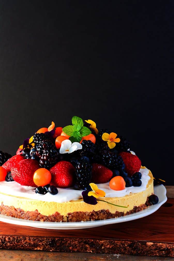 Vegan Mango Cheesecake